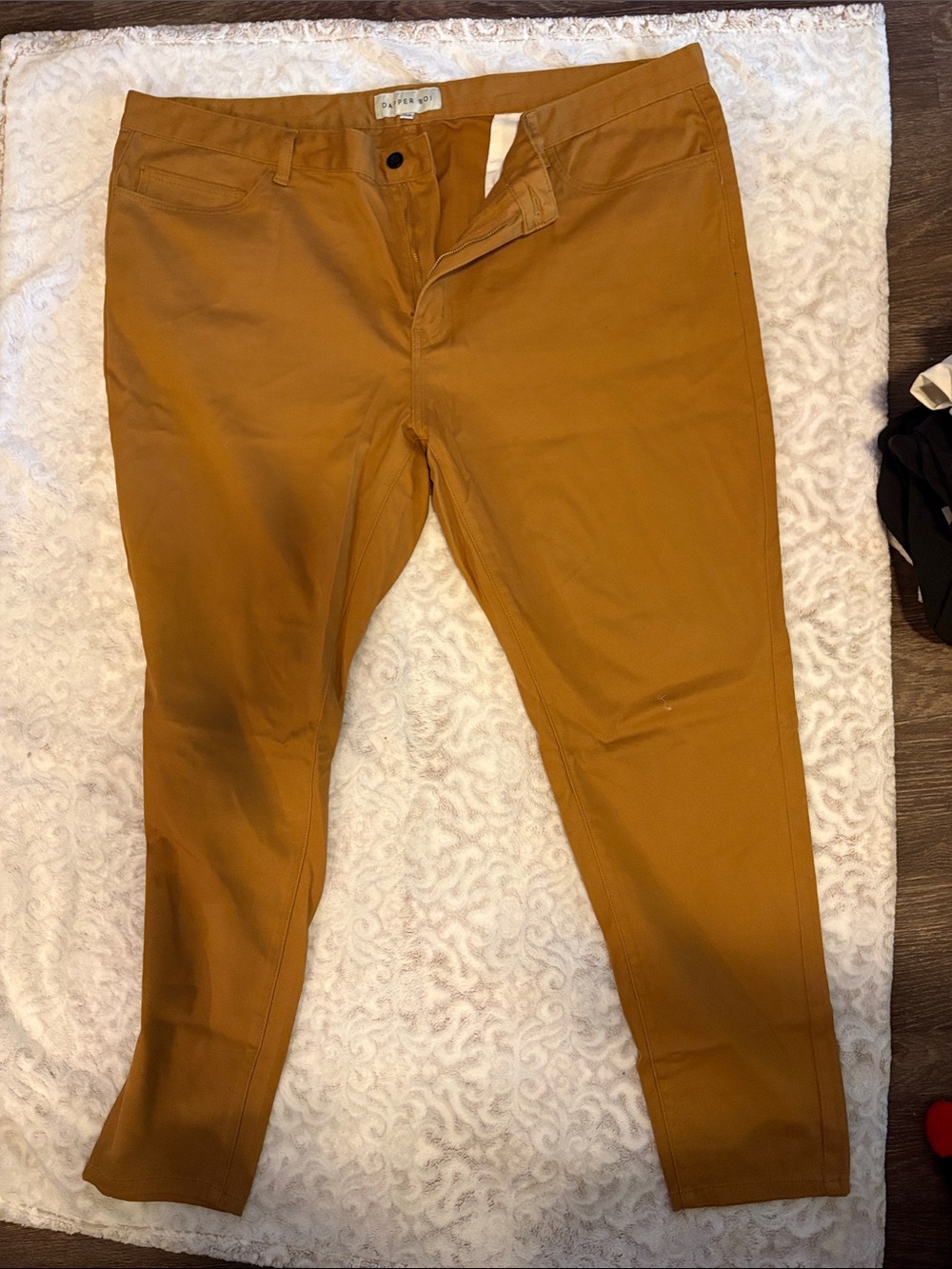 Dapper Boi Mustard Brown/Camel Chinos